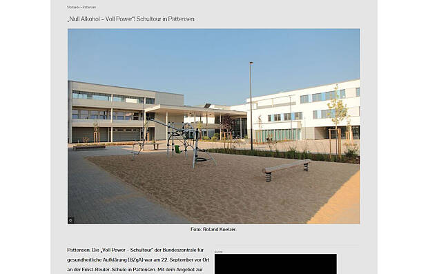 Screenshot der Homepage Leinetal Online