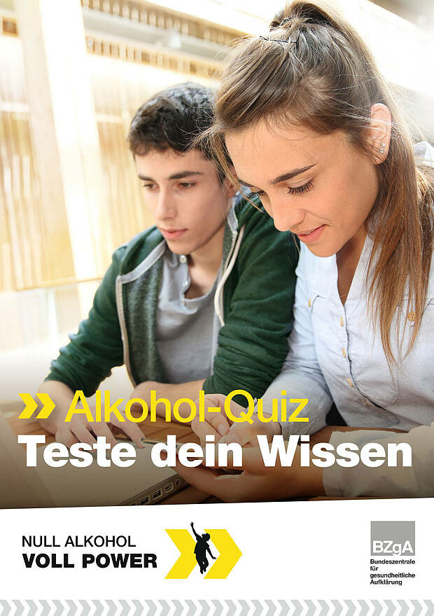Titel: Wissenstest (Alkohol-Quiz) - Null Alkohol - Voll Power Titel: Wissenstest (Alkohol-Quiz) - Null Alkohol - Voll Power