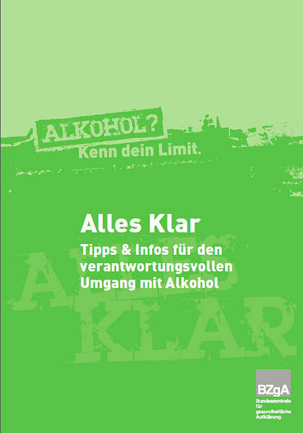 Titel der BZgA-Broschüre "Alles klar"