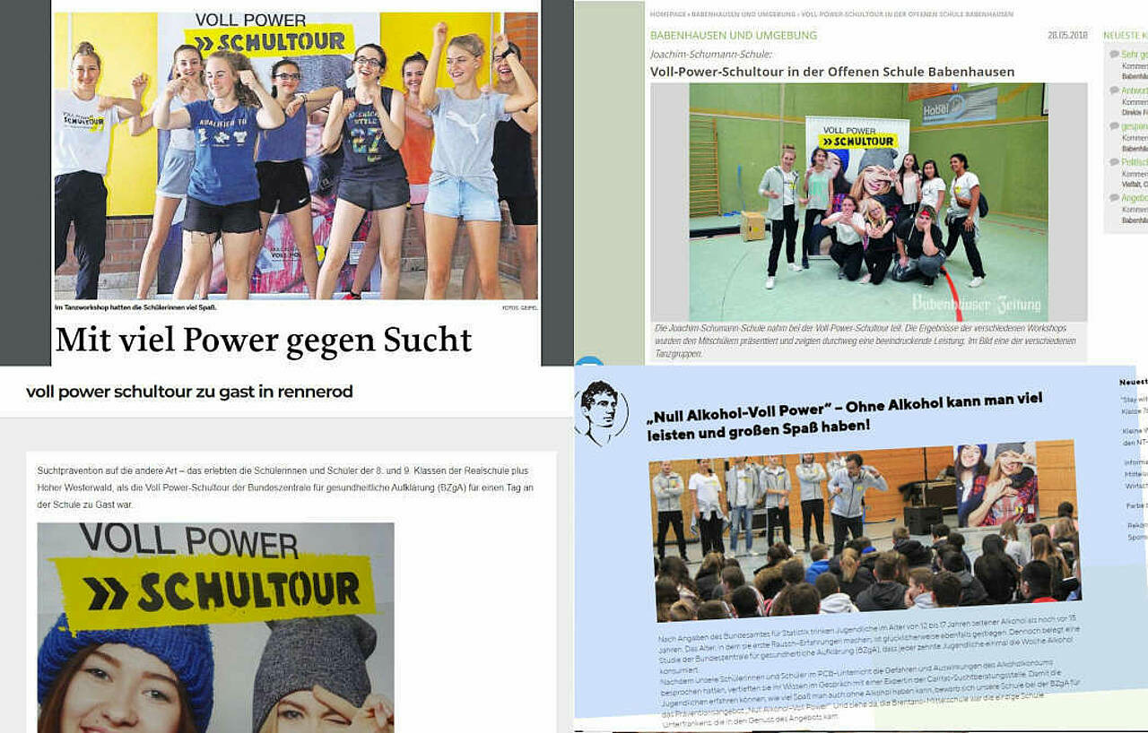 Vier Screens Erfahrungsberichte Voll-Power-Schultour